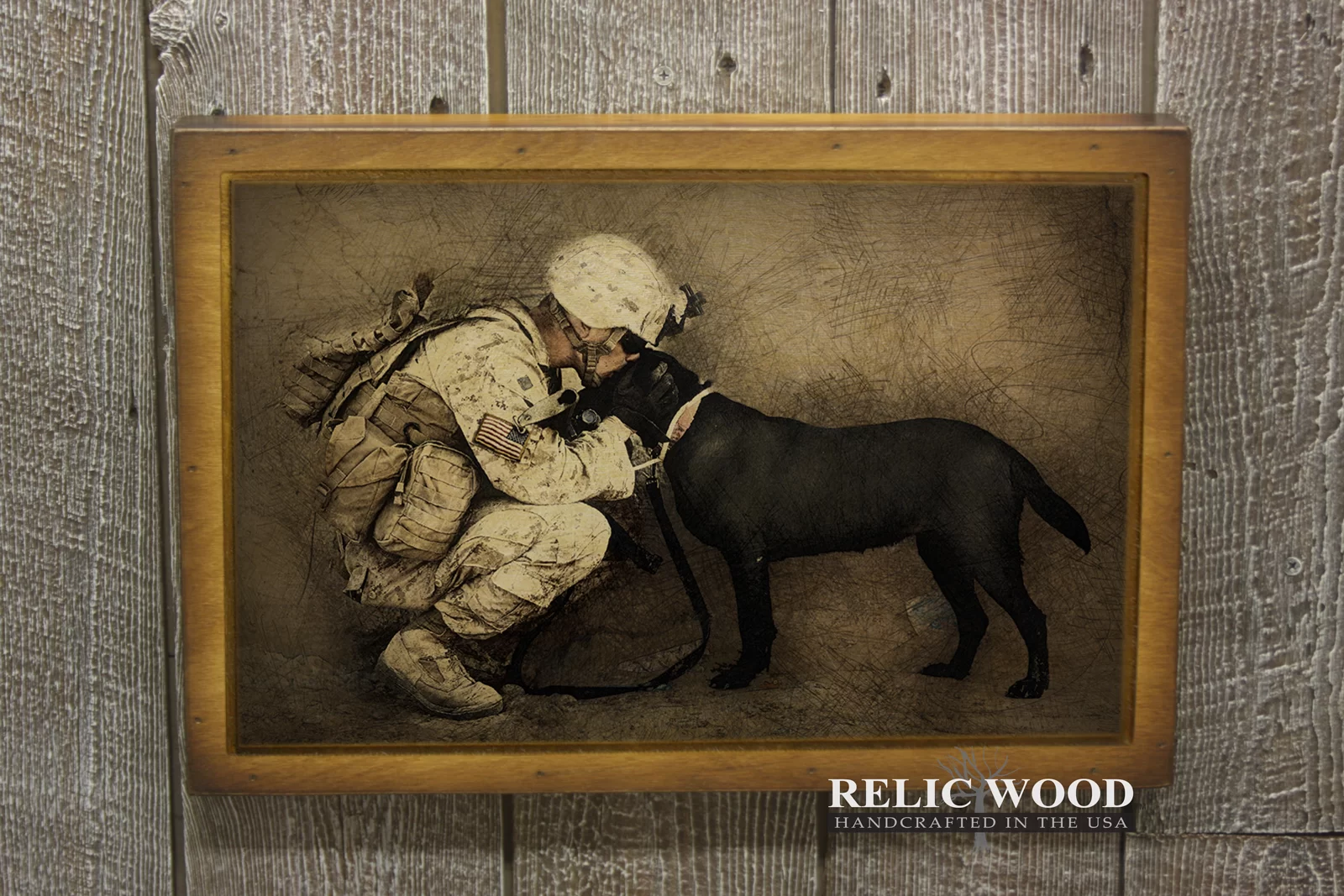 Pet Lover 18" x 12" Routed Framed Wall Art - Relic Wood